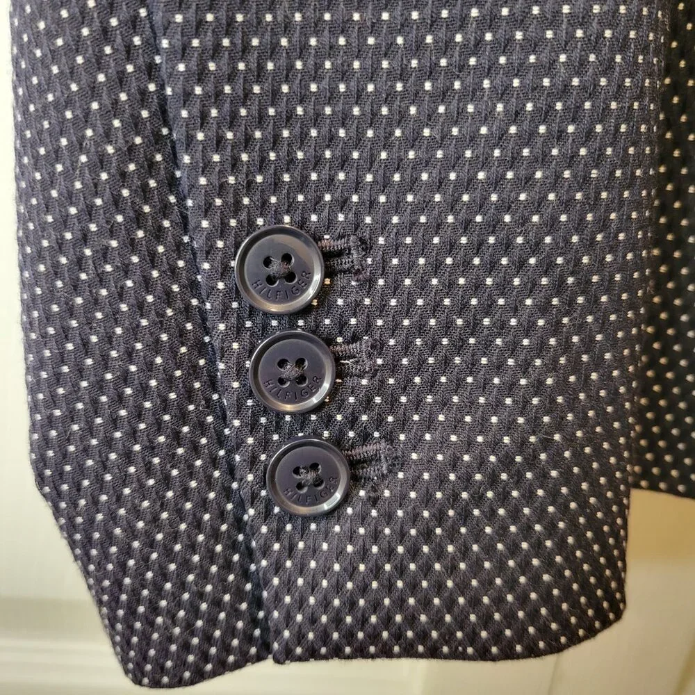 TOMMY HILFIGER SUIT Fitted Single-breasted Blazer w/ Matching Pants Sz 10 - Picture 10 of 16